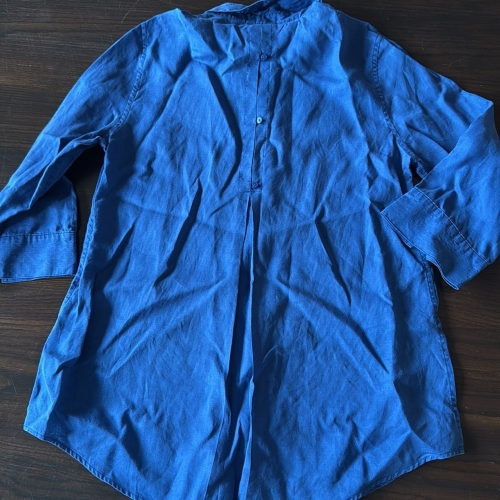 Chico’s Linen Button Up Size 0 - Picture 3 of 5